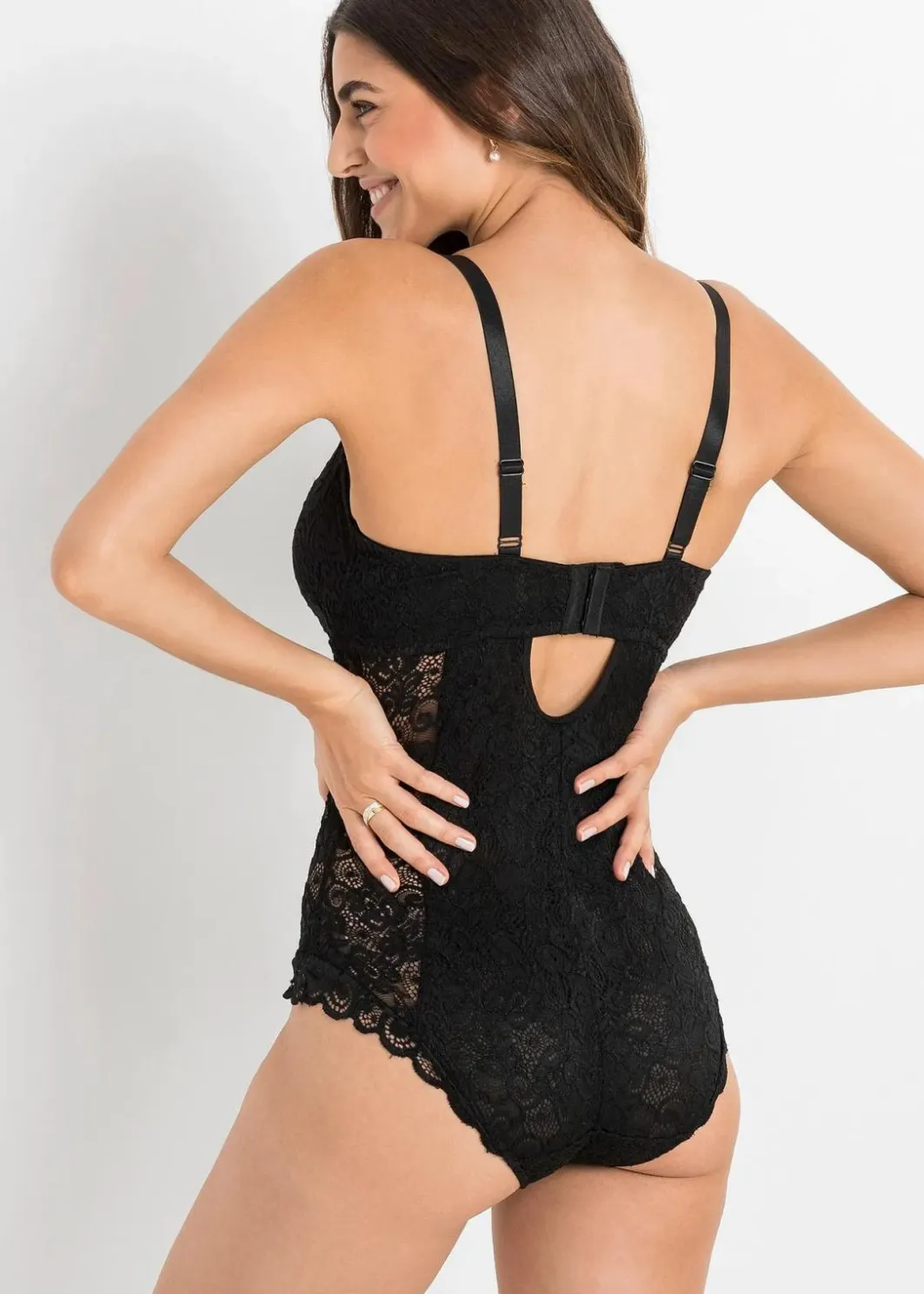 Damen bonprix Wäsche·Bodies|Wäsche·Dessous|Body aus edler Spitze