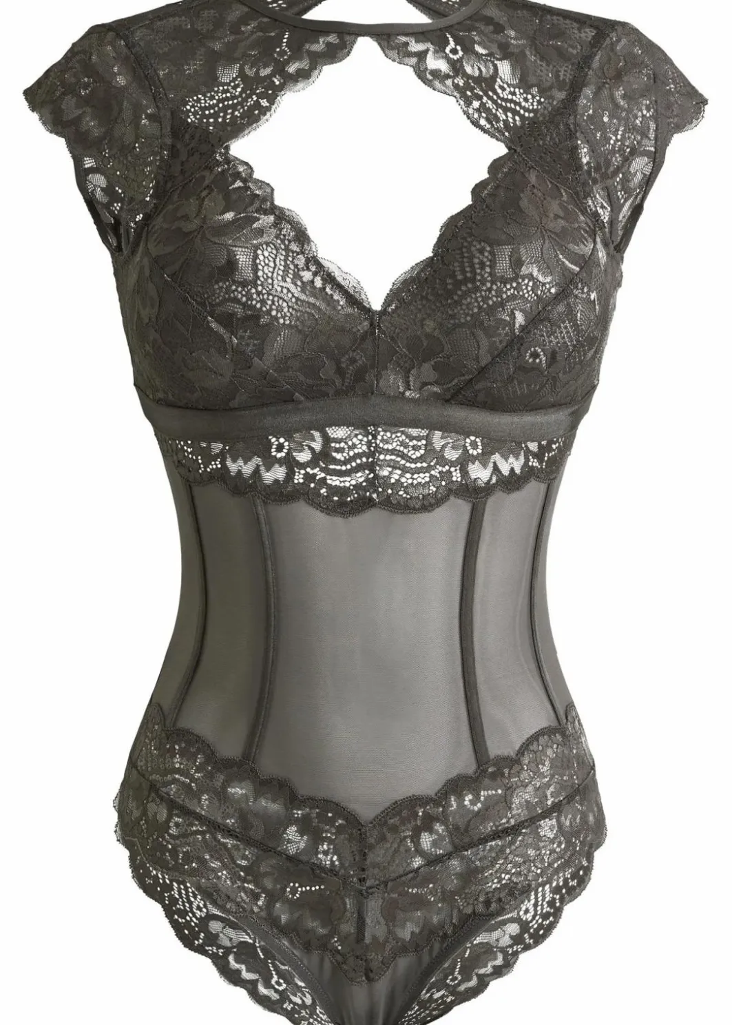 Outlet Body mit feiner Spitze Damen Wäsche·Bodies|Bodies