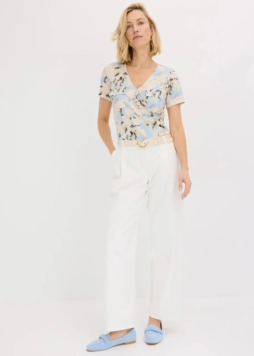 Damen bonprix Shirts & Tops|Body mit Kräuselung