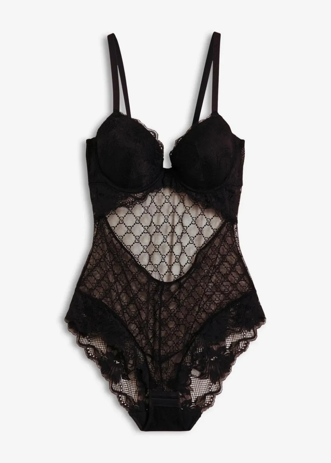 Sale Body mit zierendem Mesh Damen Bodies|Dessous