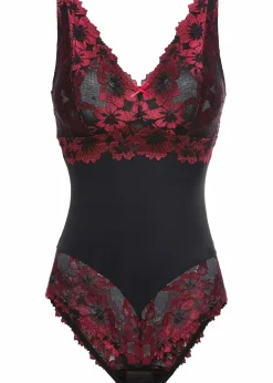 Hot Body ohne Bügel mit floraler Spitze Damen Wäsche·Bodies|Wäsche·Dessous