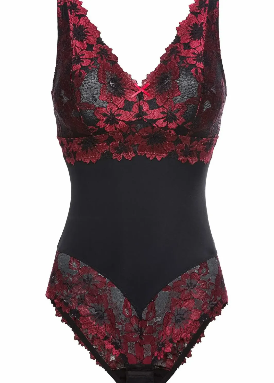 Hot Body ohne Bügel mit floraler Spitze Damen Wäsche·Bodies|Wäsche·Dessous