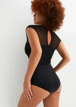 Body ohne Bügel mit zarter Spitze Damen Wäsche·Bodies|Wäsche·Dessous