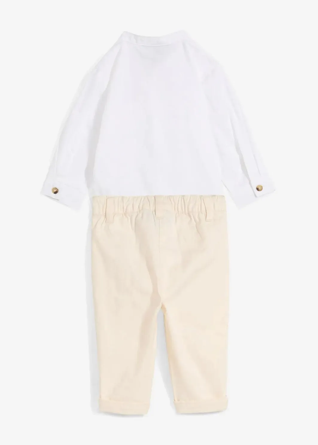 Kinder bonprix Hosen & Leggings|Shirts & Pullover|Body-Hemd und Chinohose aus reiner Baumwolle (2-tlg.Set)