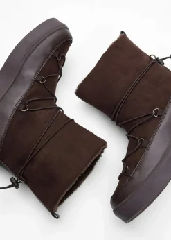 New Boot Damen Gefütterte Winterschuhe|Boots