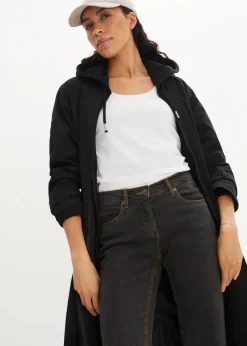Damen bonprix Jeans|Kurzgrößen|Bootcut Jeans High Waist, Stretch