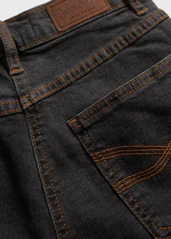 Damen bonprix Jeans|Kurzgrößen|Bootcut Jeans High Waist, Stretch