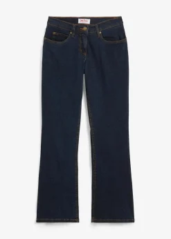 Damen bonprix Jeans|Kurzgrößen|Bootcut Jeans High Waist, Stretch