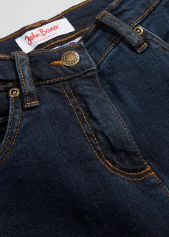 Damen bonprix Jeans|Kurzgrößen|Bootcut Jeans High Waist, Stretch