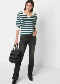 Discount Bootcut Jeans Mid Waist, Komfort-Stretch Damen Jeans|Bekleidung·Shirts & Tops