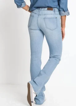 Damen bonprix Bekleidung·Shirts & Tops|Jeans|Bootcut Jeans Mid Waist, Komfort-Stretch