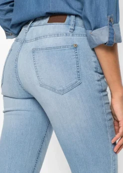 Damen bonprix Bekleidung·Shirts & Tops|Jeans|Bootcut Jeans Mid Waist, Komfort-Stretch