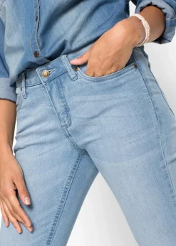 Damen bonprix Bekleidung·Shirts & Tops|Jeans|Bootcut Jeans Mid Waist, Komfort-Stretch