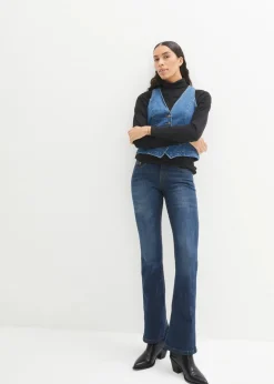 Clearance Bootcut Jeans Mid Waist, Stretch Damen Jeans|Kurzgrößen
