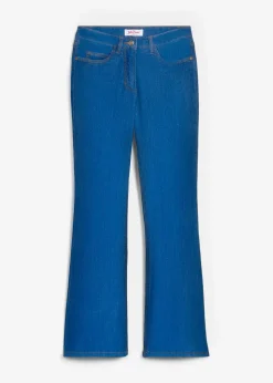 Damen bonprix Jeans|Kurzgrößen|Bootcut Jeans Mid Waist, Stretch