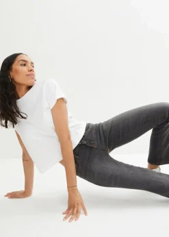 Clearance Bootcut Jeans Mid Waist, Stretch Damen Jeans|Kurzgrößen