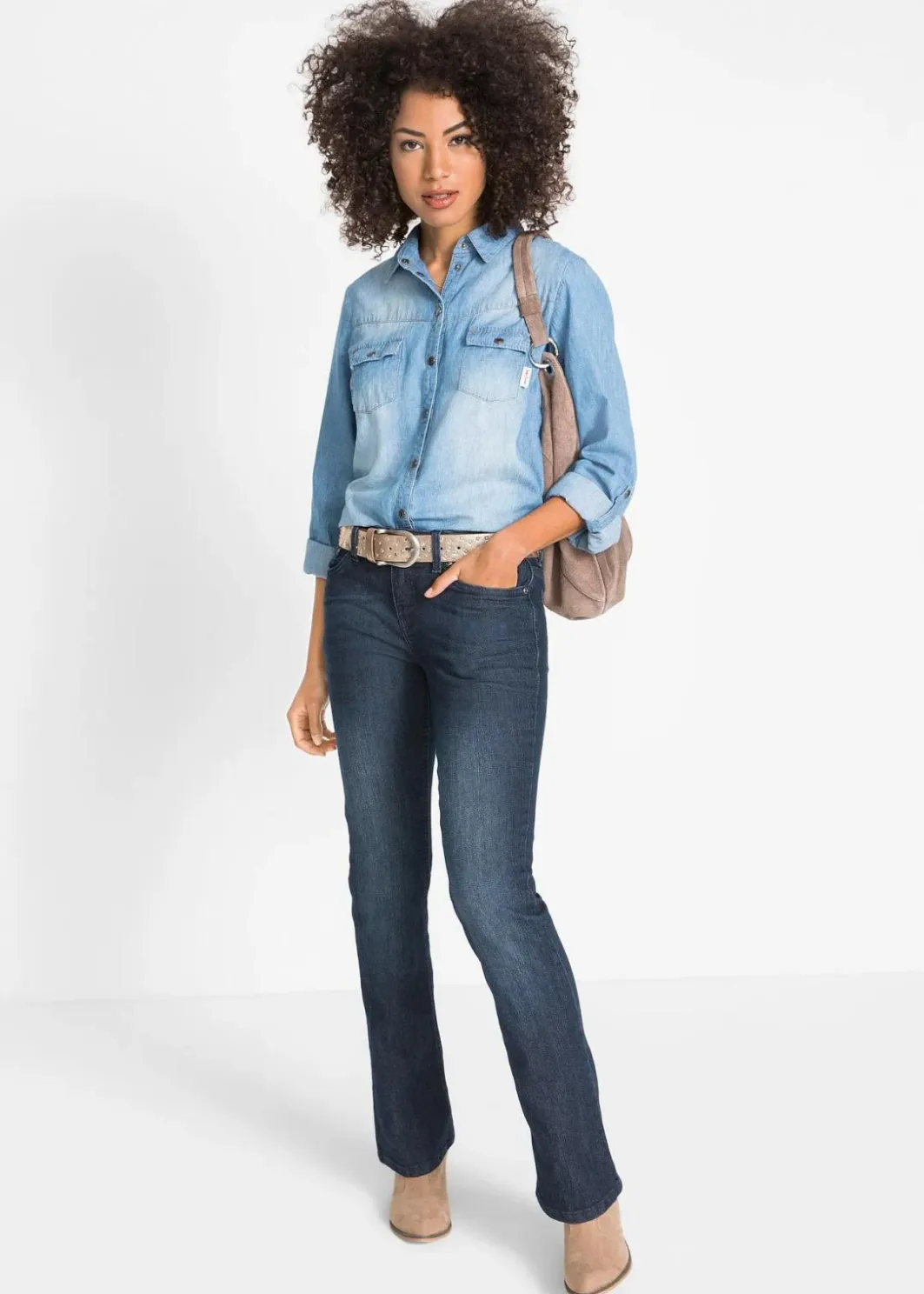 Best Bootcut Jeans Mid Waist, Stretch Damen Kurzgrößen|Bekleidung·Shirts & Tops