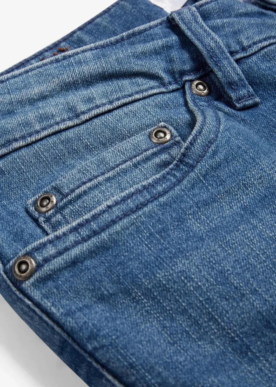 Damen bonprix Jeans|Kurzgrößen|Bootcut Jeans Mid Waist, Stretch