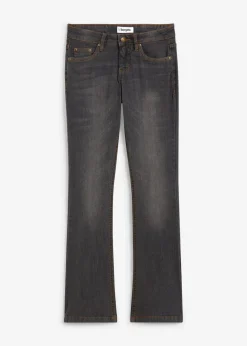Damen bonprix Jeans|Kurzgrößen|Bootcut Jeans Mid Waist, Stretch