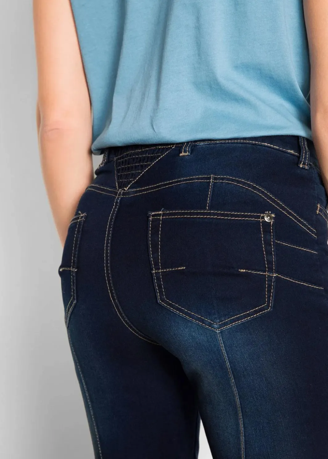 Damen bonprix Jeans|Bekleidung·Shirts & Tops|Bootcut Jeans Mid Waist, Shaping