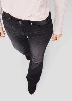 Damen bonprix Bekleidung·Shirts & Tops|Jeans|Bootcut Jeans Mid Waist, Shaping