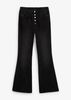 Damen bonprix Bekleidung·Shirts & Tops|Jeans|Bootcut-Jeans High Waist, Bequembund