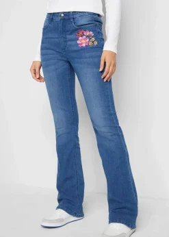 Damen bonprix Bekleidung·Shirts & Tops|Jeans|Bootcut-Jeans High Waist, Bequembund