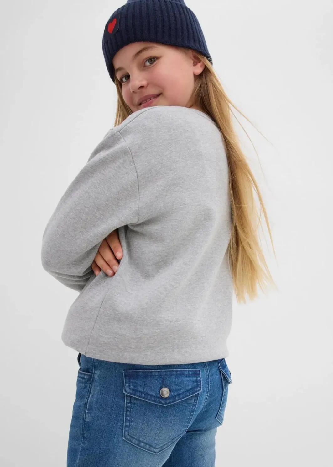 Outlet Bootcut-Jeans Low Waist Kinder Mädchen 9-16 Jahre·Jeans