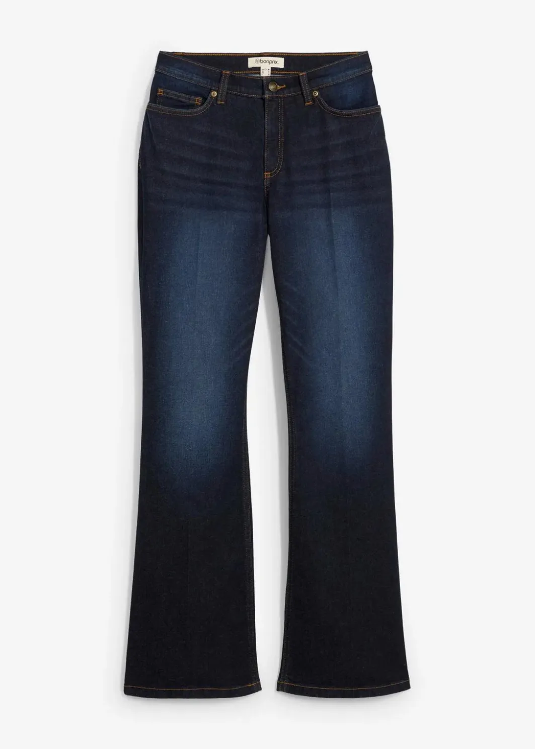 Damen bonprix Jeans|Bekleidung·Shirts & Tops|Bootcut-Jeans Mid Waist