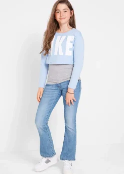 Kinder bonprix Mädchen 9-16 Jahre·Jeans|Bootcut-Jeans Mid Waist