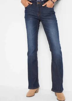 Sale Bootcut-Jeans Mid Waist, Komfort-Stretch Damen Jeans|Kurzgrößen