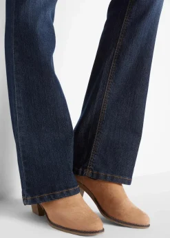 Sale Bootcut-Jeans Mid Waist, Komfort-Stretch Damen Jeans|Kurzgrößen