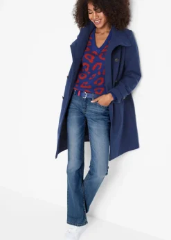 Damen bonprix Jeans|Kurzgrößen|Bootcut-Jeans Mid Waist, Komfort-Stretch
