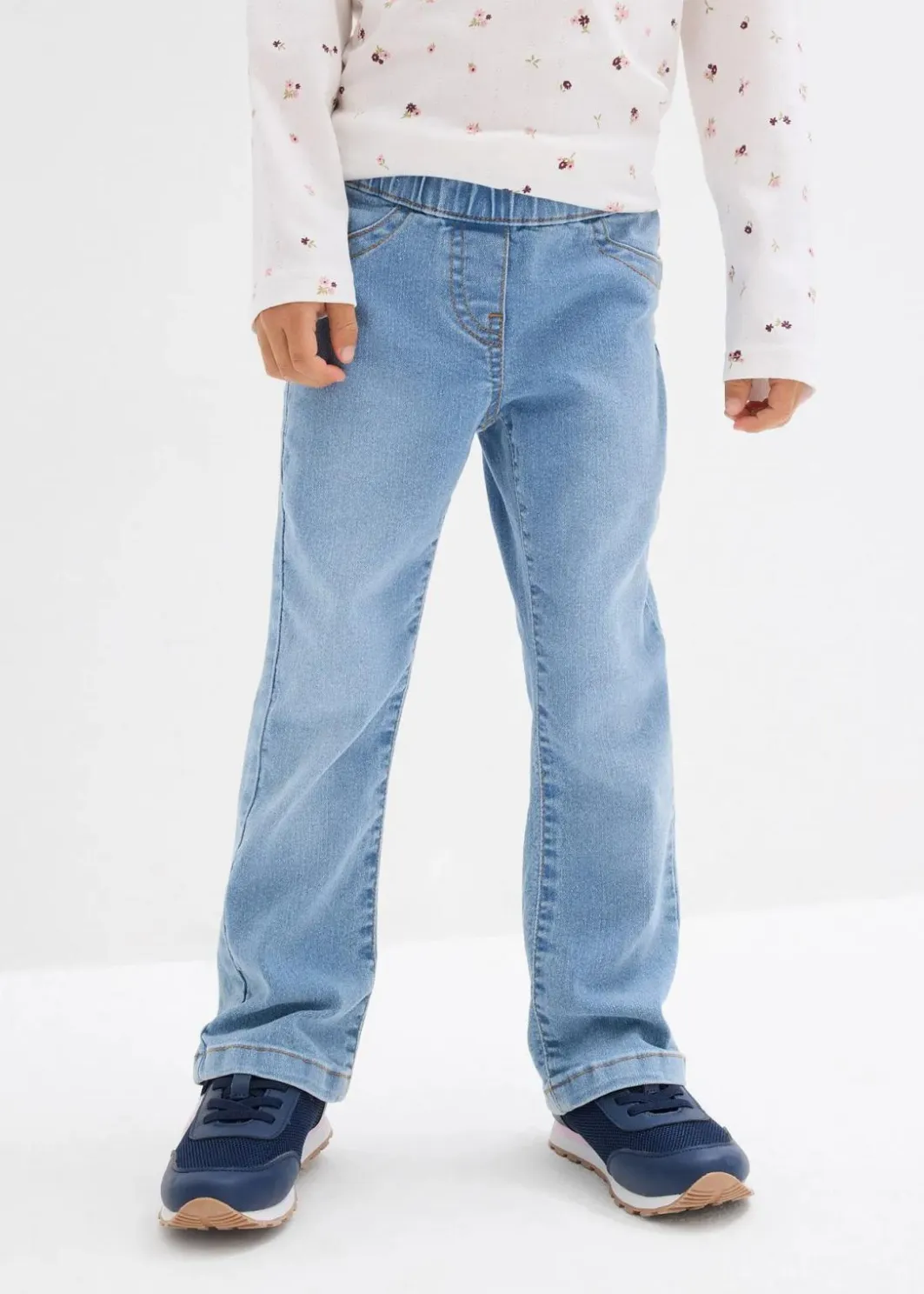 Bootcut-Jeans Mid Waist mit Bequembund Kinder Mädchen 2-8 Jahre·Jeans & Hosen