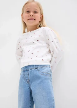 Bootcut-Jeans Mid Waist mit Bequembund Kinder Mädchen 2-8 Jahre·Jeans & Hosen
