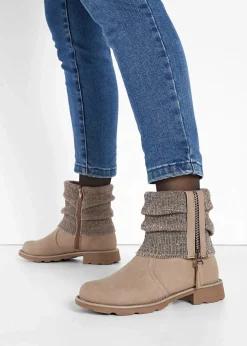 Hot Boots mit Strickeinsatz Damen Schuhe & Accessoires In Spezialgrößen·Schuhe In Übergröße|Boots