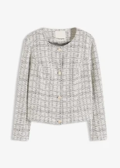 Damen bonprix Bekleidung·Umstandsmode|Bekleidung·Jeans|Bouclé Cardigan aus Baumwolle