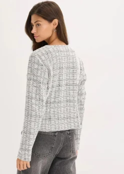 Damen bonprix Bekleidung·Umstandsmode|Bekleidung·Jeans|Bouclé Cardigan aus Baumwolle