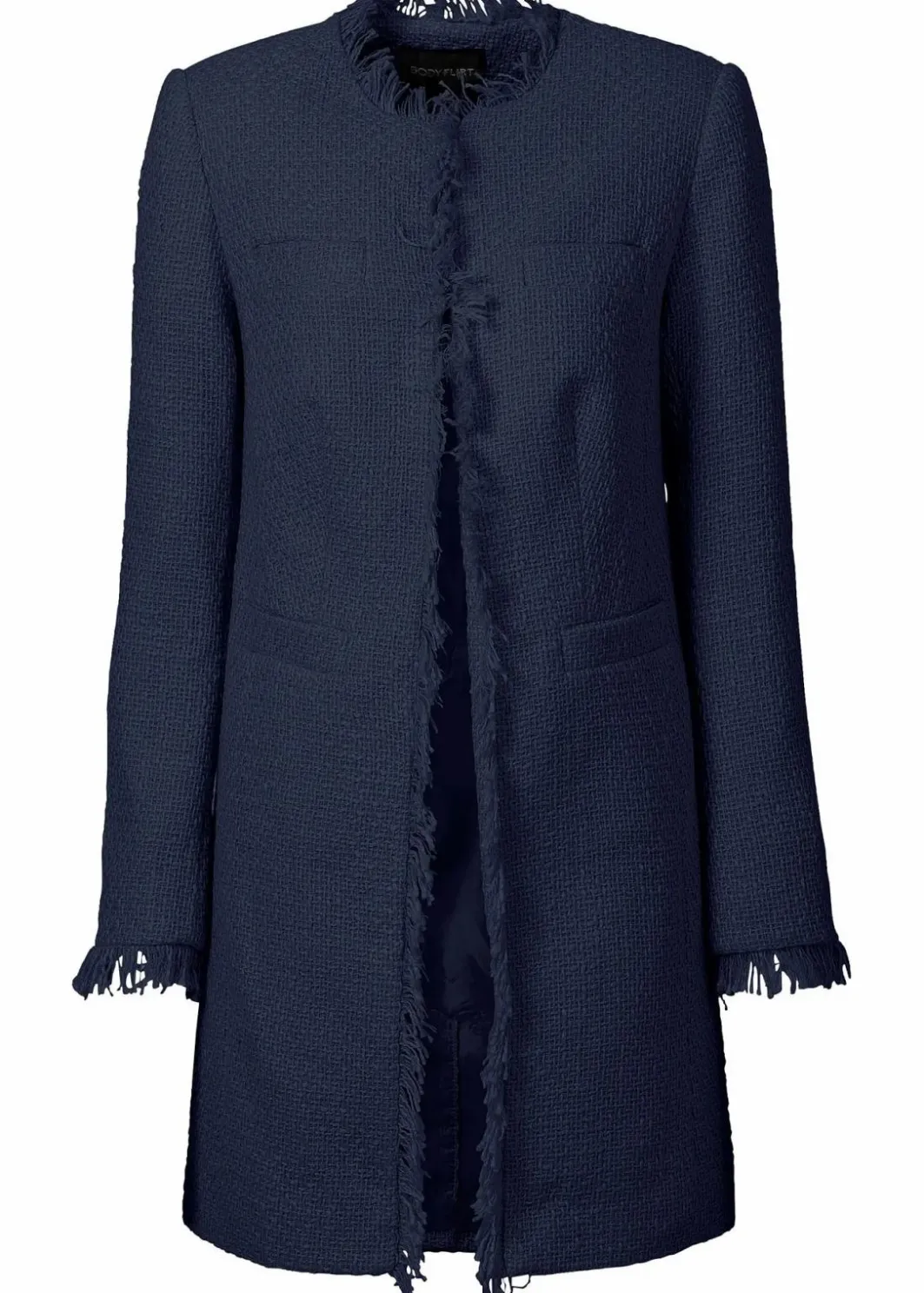 New Bouclé Longblazer Damen Blazer