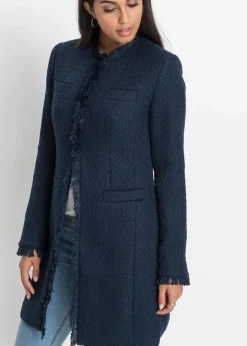 New Bouclé Longblazer Damen Blazer