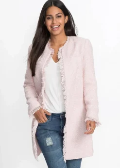 Damen bonprix Blazer|Bouclé Longblazer