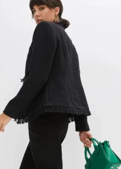 Bouclé-Jacke Damen Bekleidung·Hosen|Jacken & Mäntel