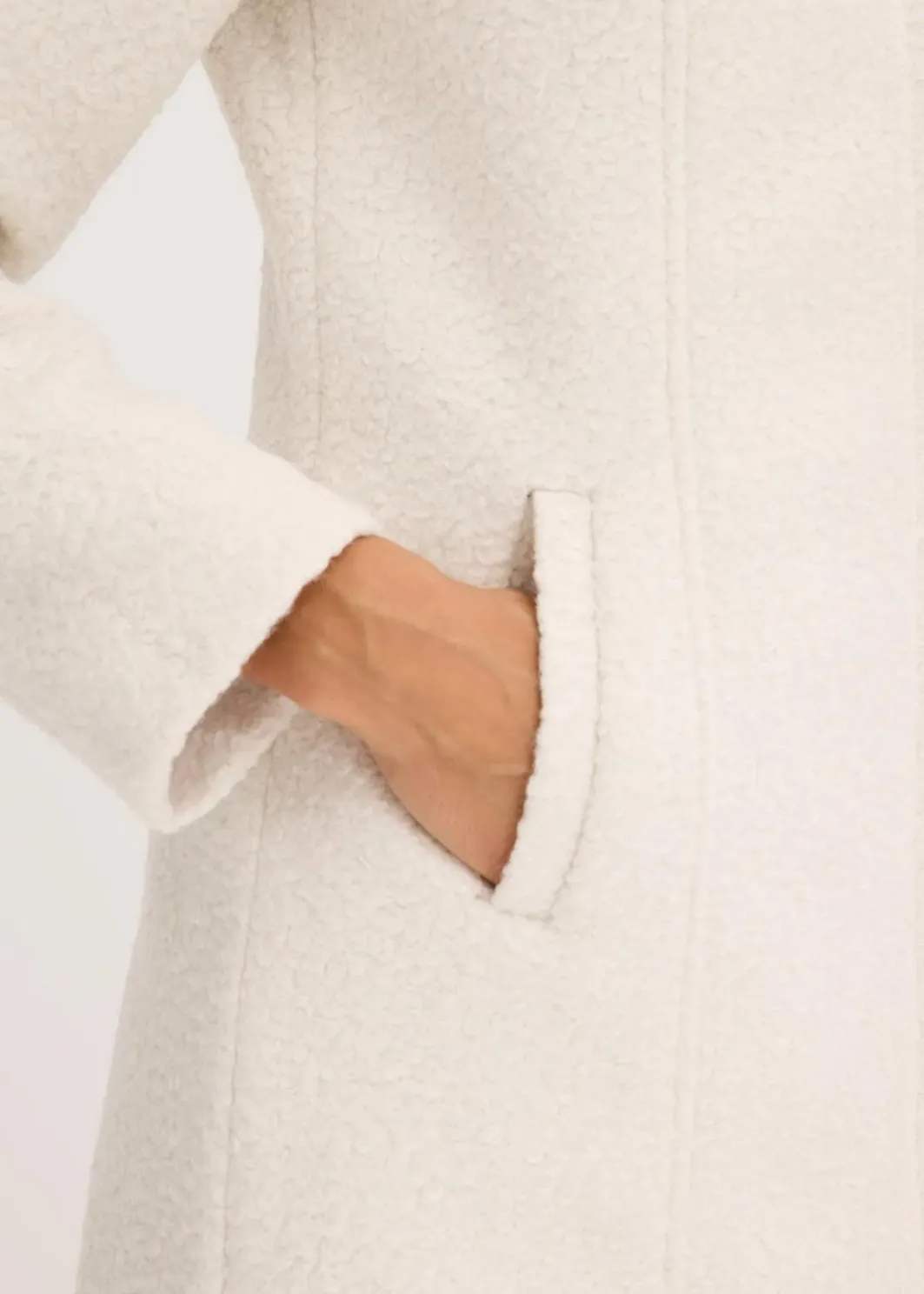 Hot Bouclé-Kurzmantel Damen Bekleidung·Hosen