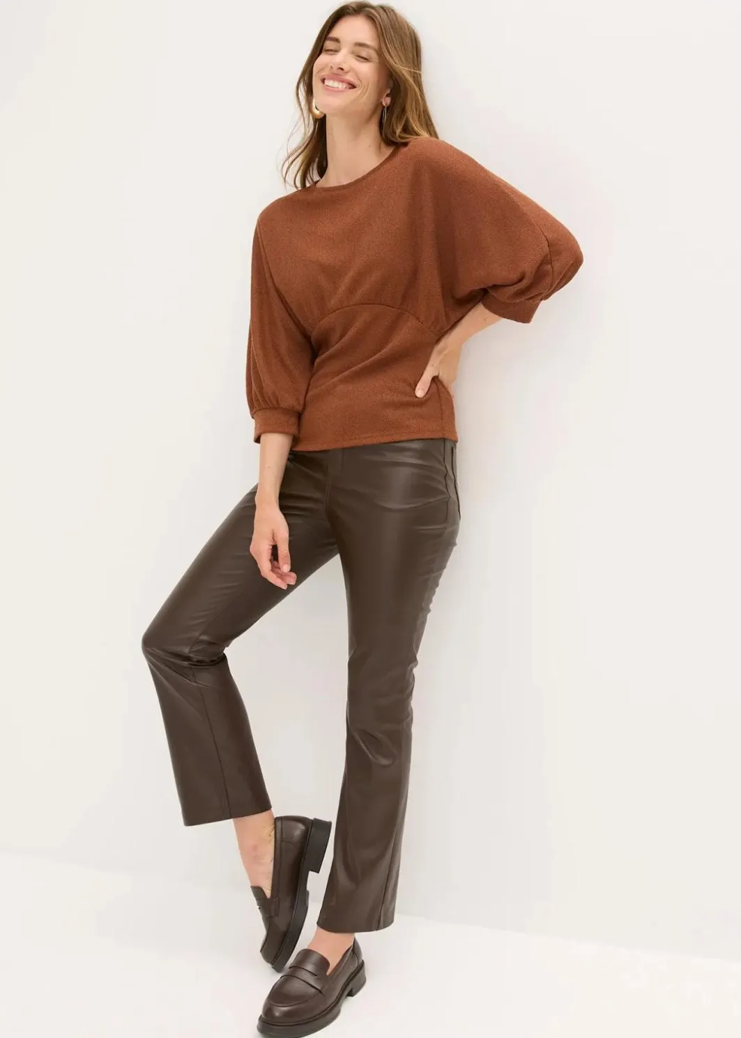 Discount Bouclé-Shirt Damen Shirts & Tops
