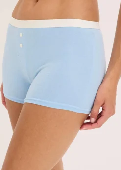 Damen bonprix Wäsche·Baumwollunterwäsche|Wäsche·Höschen|Boxer mit Bio-Baumwolle (4er Pack)