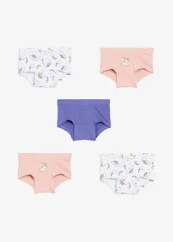 Clearance Boxer mit weicher Bio-Baumwolle (5er Pack) Kinder Mehrfachpacks|Mädchen·Unterwäsche