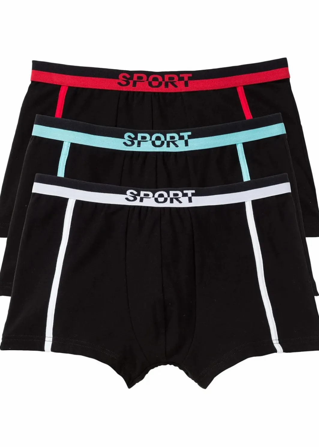 Herren bonprix Boxershorts|Große Größen|Boxershorts eng mit Baumwolle (3er Pack)