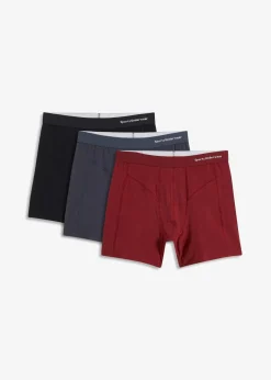 Best Boxershorts eng, mittellang mit Bio-Baumwolle (3er Pack) Herren Boxershorts|Große Größen