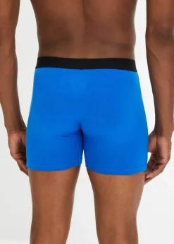 Herren bonprix Boxershorts|Große Größen|Boxershorts mittellang, eng mit Baumwolle (3er Pack)