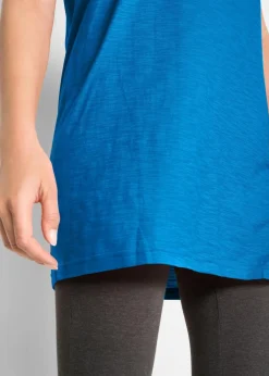 Discount Boxy-Longshirt mit kurzen Ärmeln Damen Shirts & Tops|Basics